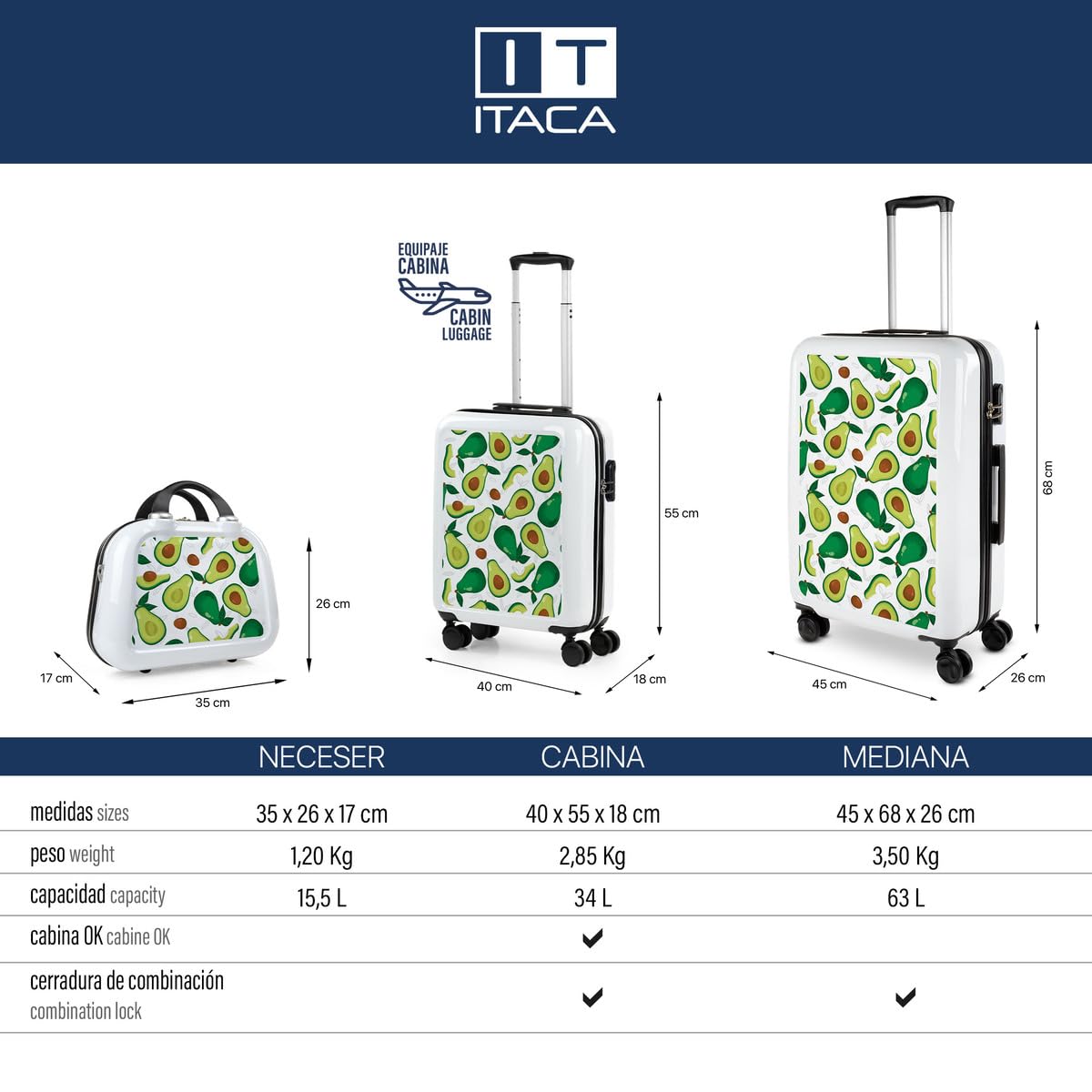 Maleta Cabina Infantil con Ruedas Giratorias. Maleta Infantil de Viaje Lige