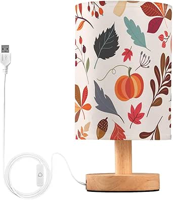 KOPIRIT Autumn Pumpkin Fall Table Lamp Bedside Lamps for Bedroom Modern ...
