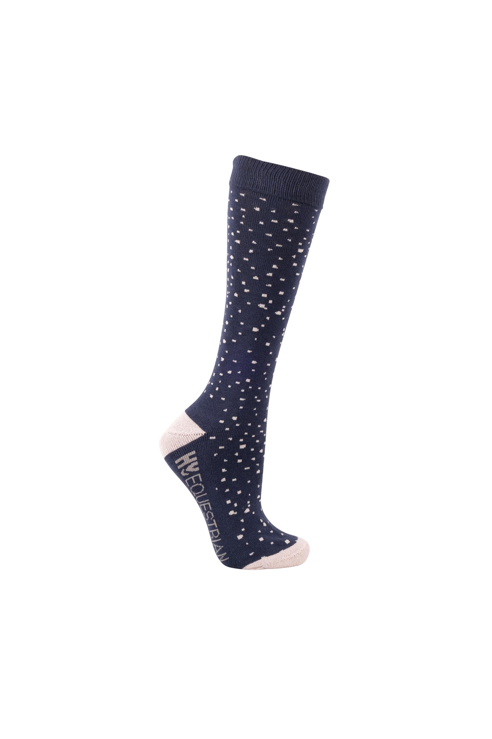 Hy Equestrian Navy Elevate Allure Mizs Socks (Pack Of 2) - Mizs 12-4