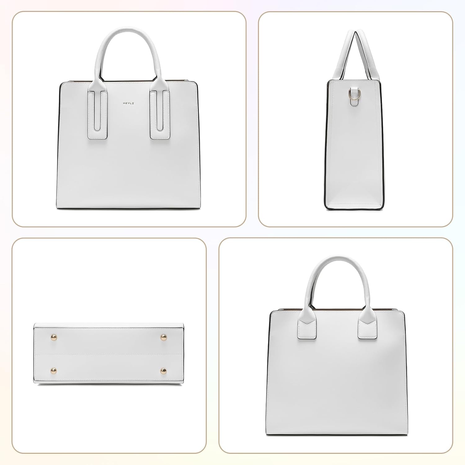 Keyli Medium Tote Bag for Women Crossbody Purses and Handbags Leather Top-handle Satchel Shoulder Bag Sets - Image 4