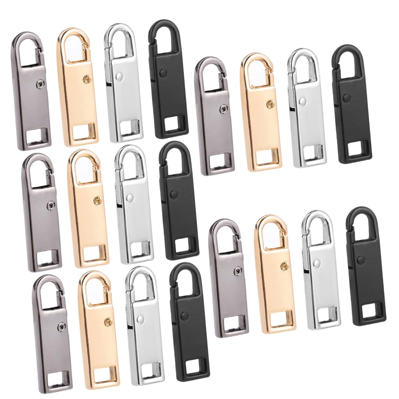 Operitacx 20pezzi Tiralampo Sostituzione Per Cerniere Accessori Per Riparazione Zip Borse Valigie e Abbigliamento Colori Variabili