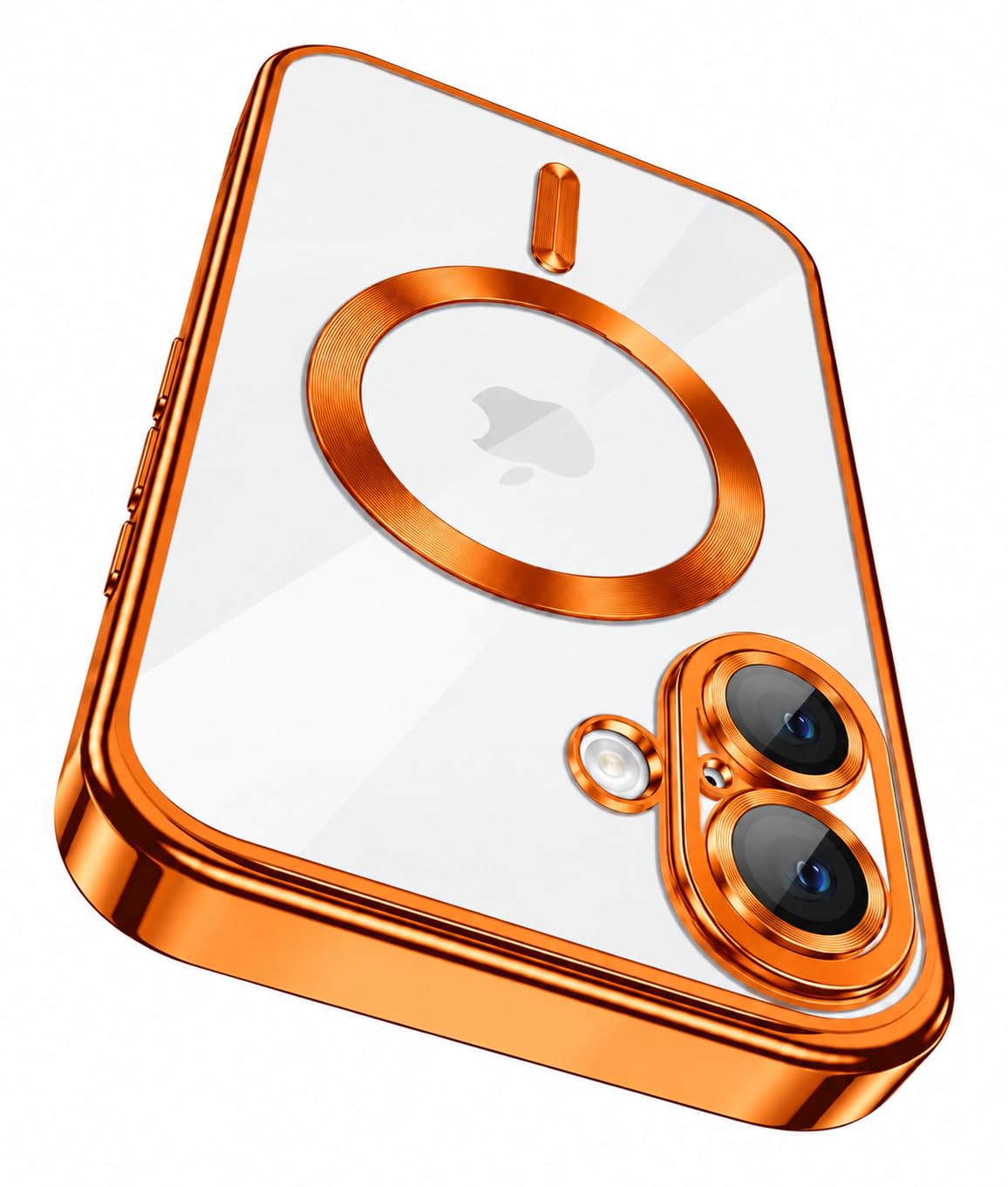VONZEE Electroplating Transparent Clear Logo Back Cover TPU Compatible with iPhone 17 Pro Max / 18 Pro Max, Compatible with Magsafe, Full Body & Individual Camera Protection |Desert — Amazon image 32