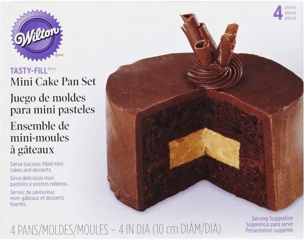 Wilton Tasty-Fill Mini Cake Pans Set, 4-Piece