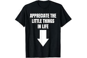 Appreciate The Little Things In Life Sarcastic Quote Pun Unisex T-Shirt