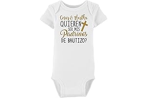 QUIEREN ser mis padrinos de bautizo bodysuit - godparents - godchild -...