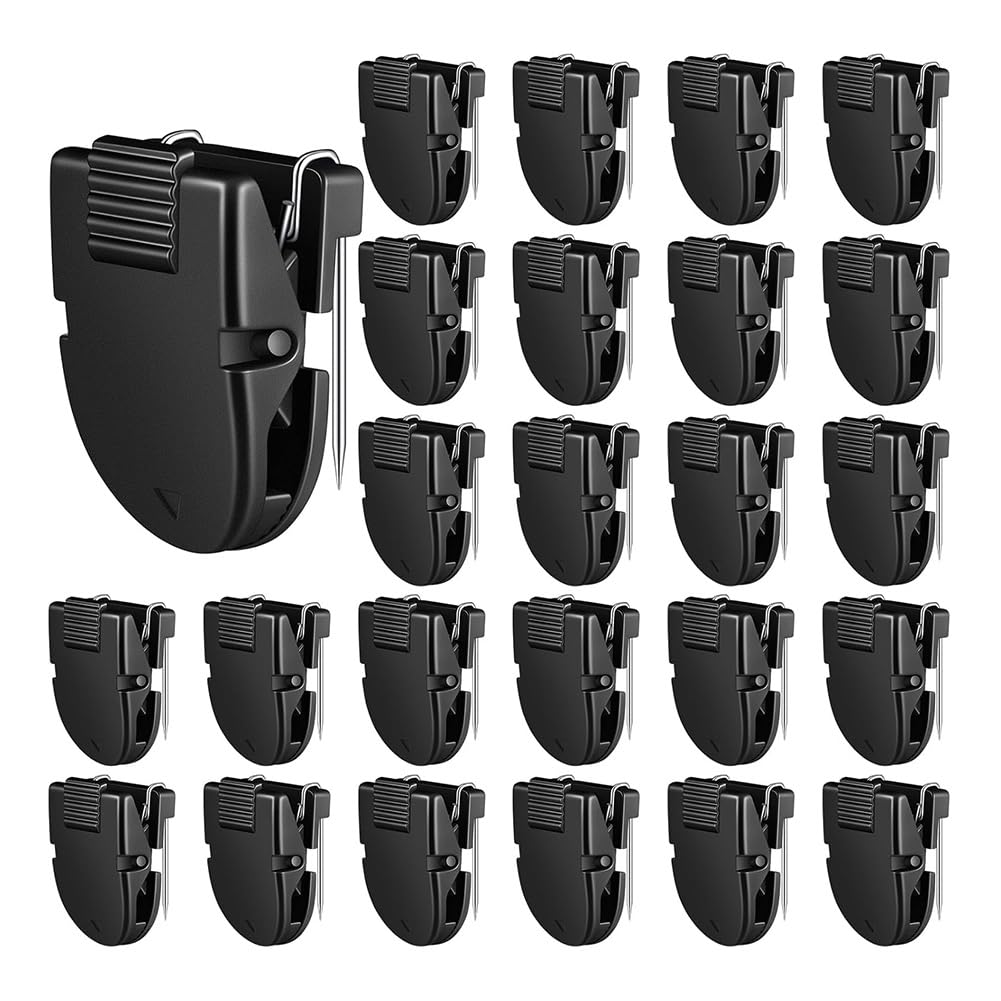 Tsudoku 25pcs Cubicle Clips Fabric Partition Panel Wall Clip for Fabric Walls Photos Wall for Notes Standard Size