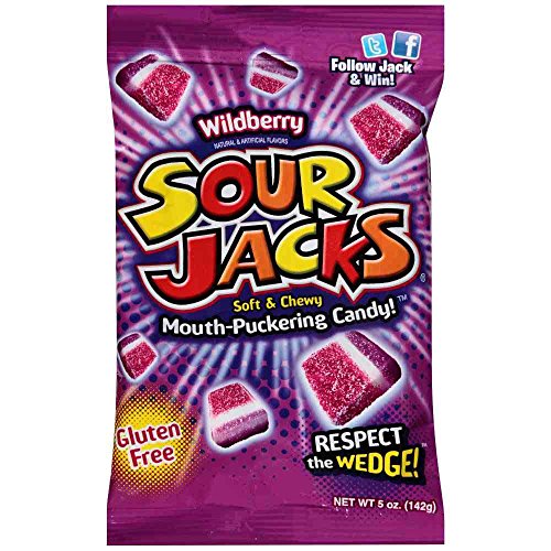 Caramelos Sour Jacks Wildberry 5oz Pack 12