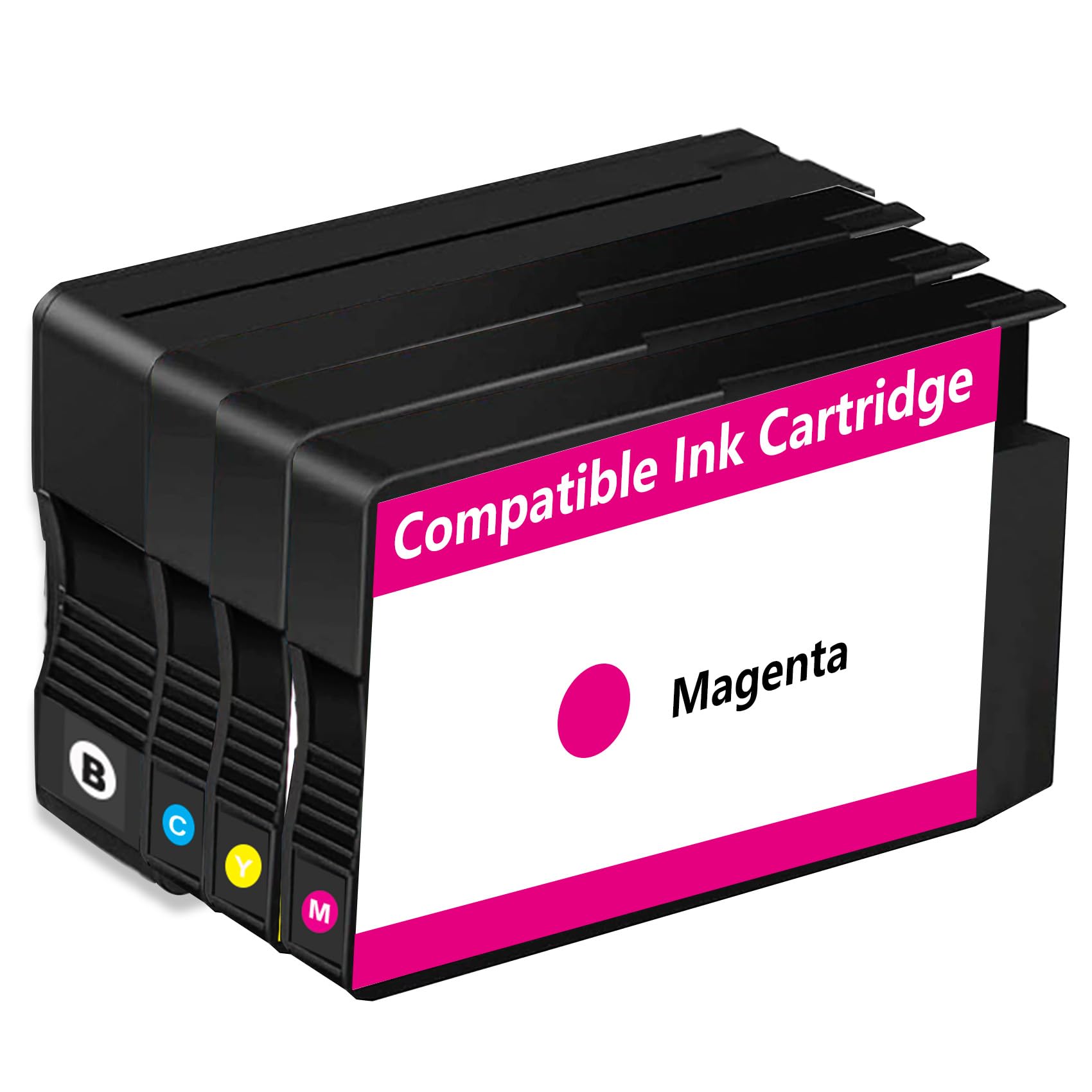 Photo 1 of KUF Remanufactured Ink Cartridges Replacement with V21.4.1 Chips (Black, Cyan, Magenta, Yellow, 4-Pack)