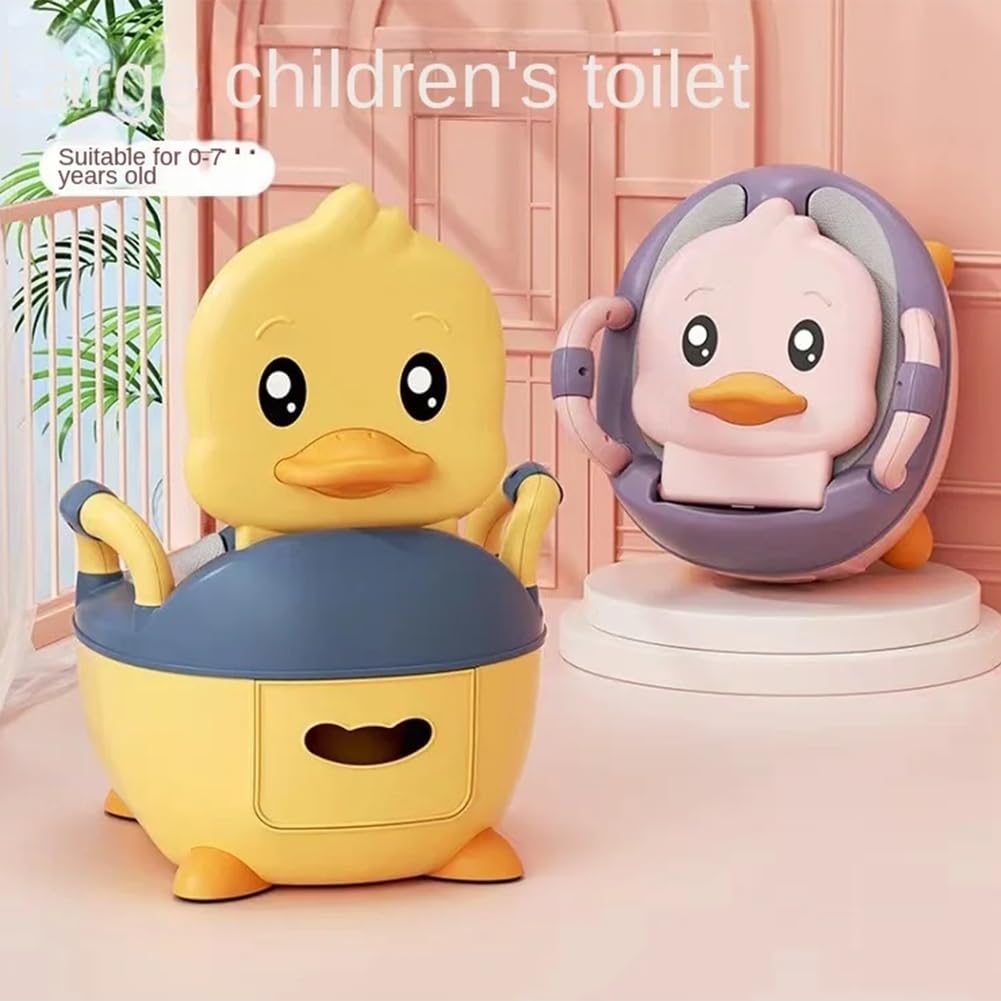 Toilettensitz für Kinder/Töpfchen für Kleine und Mädchen im Enten-Design für Säuglinge und Kleinkinder A
