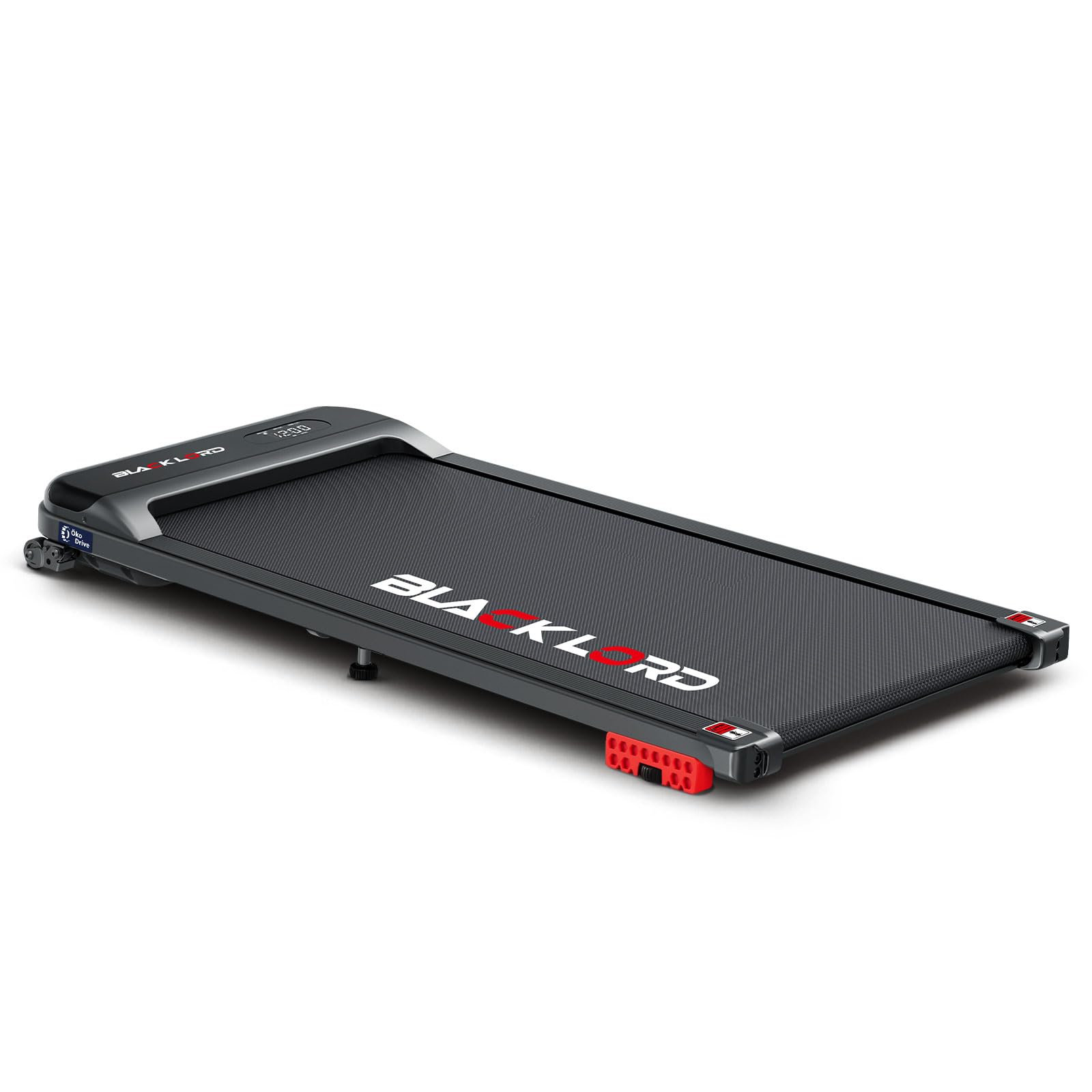 BLACK LORD 4-in-1 Laufband 9% Steigung, kompakt tragbar Treadmill 1–16 km/h, Büro Zuhause, 3,2 PS, 12 voreingestellte Programme, App-Steuerung & Fitness-Tracker, LED-Display,Handlauf,Silber