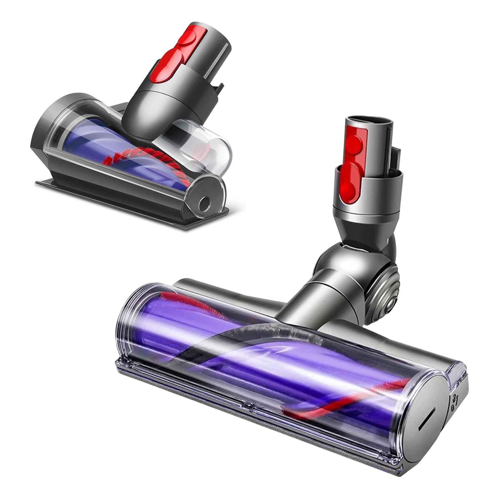 Quick-Release Motorhead Cleaner for Dyson V7 V8 V10 V11 Vacuums Cleaner Head Dyson Replacement, Mini Motorized Tool Brush Head Anti-Tangle Screw Tool Motorhead Attachment Head Replacement Parts