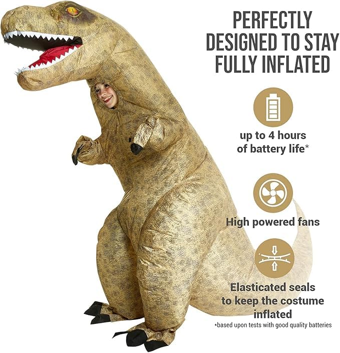 Morph Dinosaur Costume Kids, Inflatable Dinosaur Costumes Kids, Inflatable Costumes Kid, Blow Up Costume for Kid - Image 2