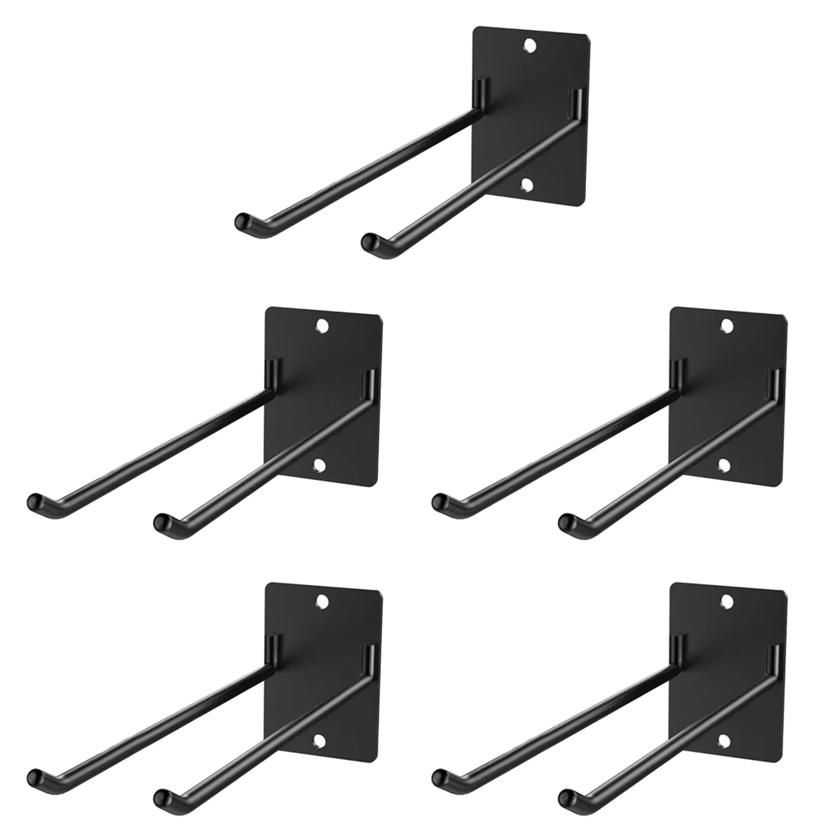 Hndhbfgrt Heavy Duty Storage Organizer Steel Wall Mount for Garden Tools Shovel Rake Broom Organizer Wall Hook 5pcs