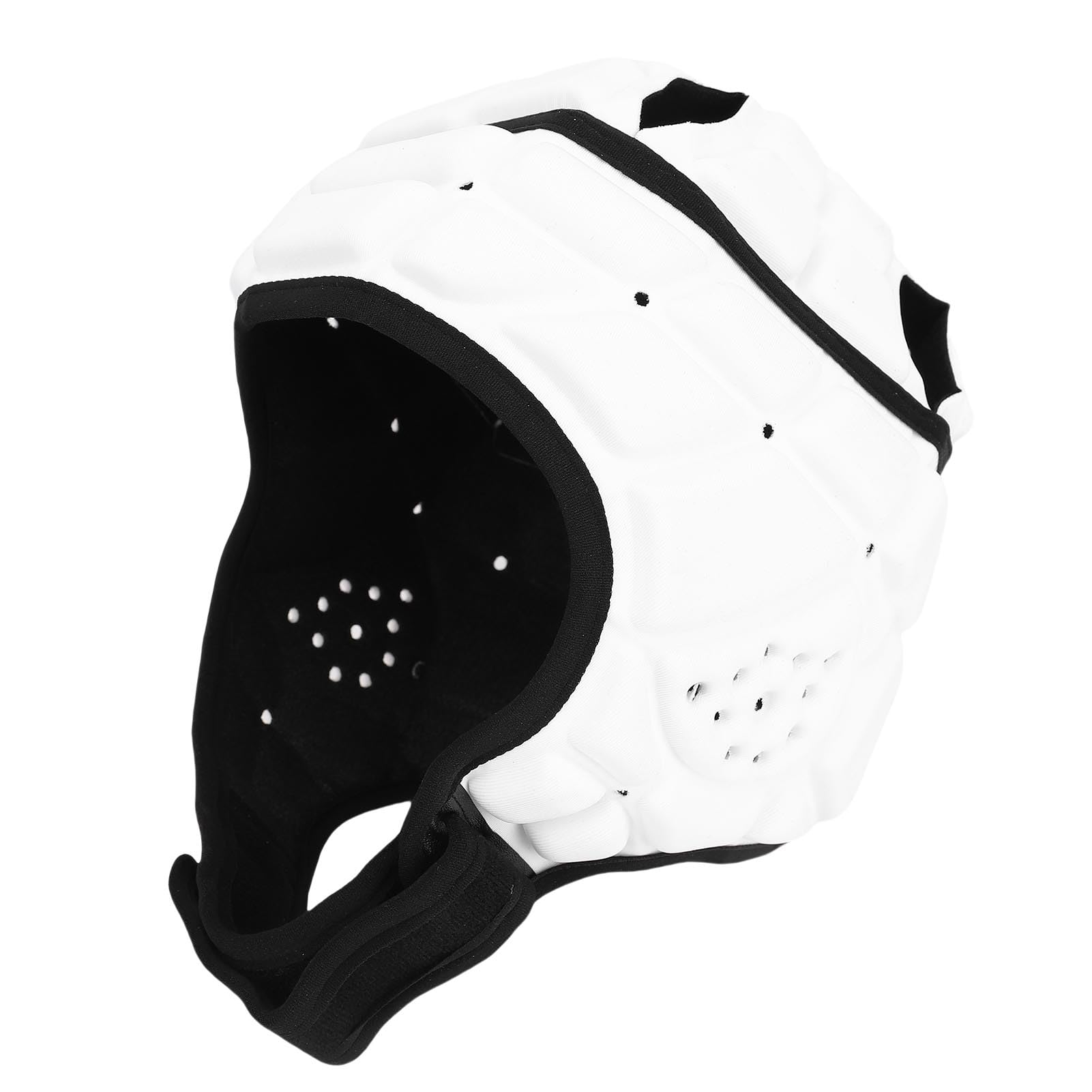 ciciglow Soft Shell Flag Football Helmet,EVA Sponge Soft Padded Rugby Helmet for Soccer Sports,Adjustable Flag Football Scrum Cap for Youth Adults (M)