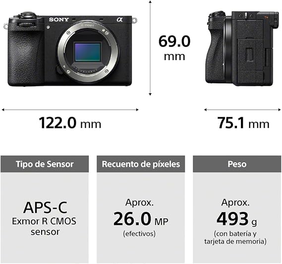 Sony Alpha 6700 – APS-C Interchangeable Lens Camera with 26 MP sensor, 4K video, AI-Based Subject Recognition, Log Shooting, LUT Handling and Vlog Friendly Functions