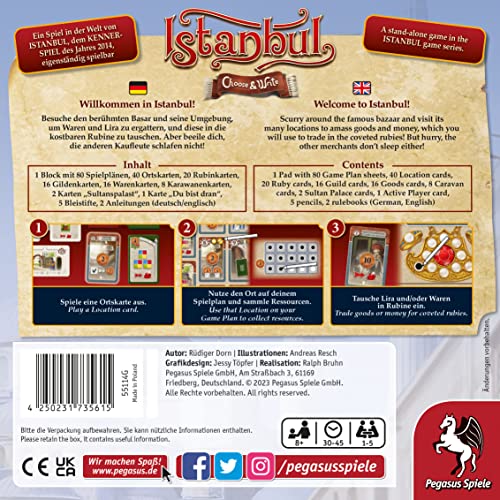 Istanbul: Choose & Write - Juego de estrategia familiar miniatura 4