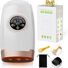 cotsoco Hand Massager Machine with Heat and Compression, 6 Levels Shiatsu Massager for Arthritis and Carpal Tunnel Relief, Pain Relief for Finger, Wirst, and Hand, Best Gifts for Men and Women