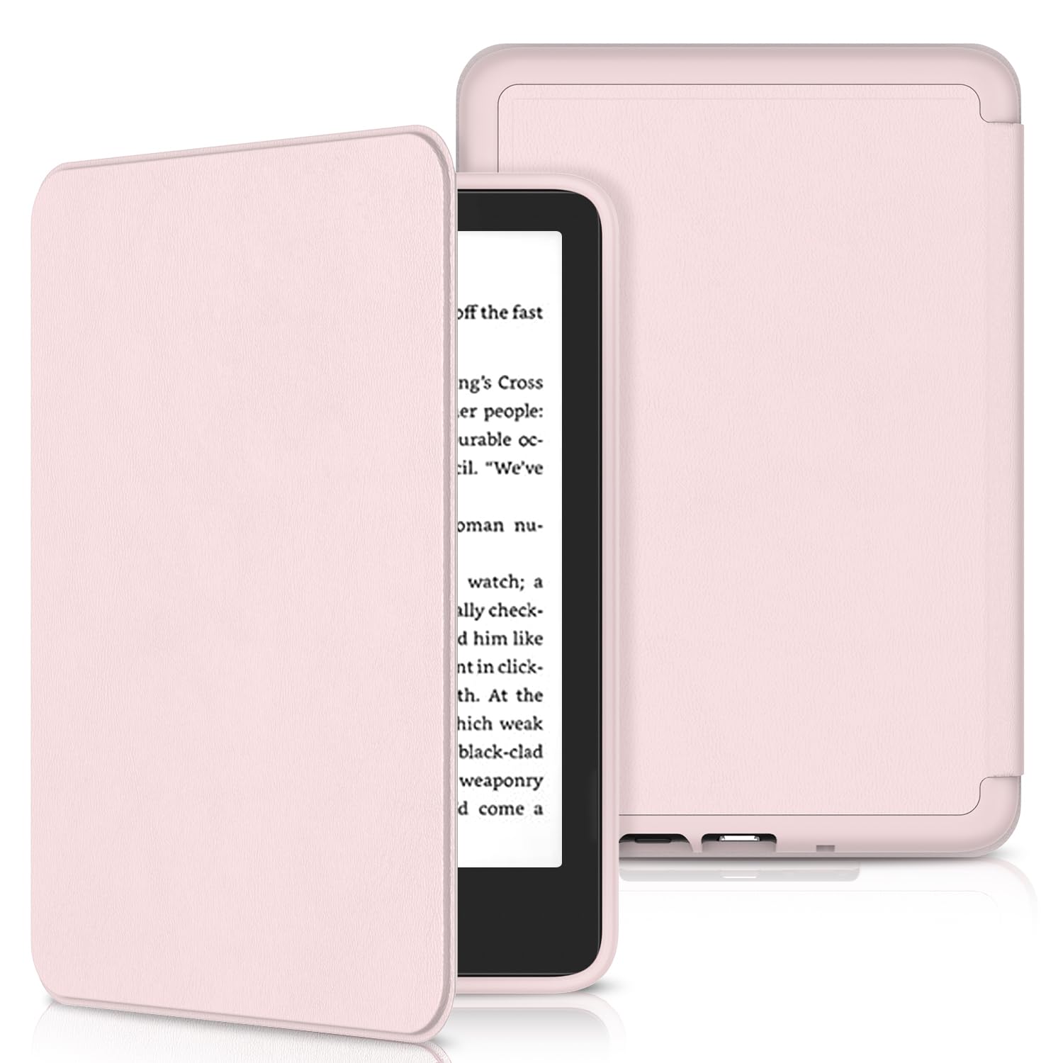 Case for All-New 6 inch Kindle (11th Generation, 2024/2022 Release), Sanyetral Slim PU Leather Cover with Magnetic TPU Back and Auto Sleep/Wake, Not for TCL Remarkable Kobo -Light Pink-image-19