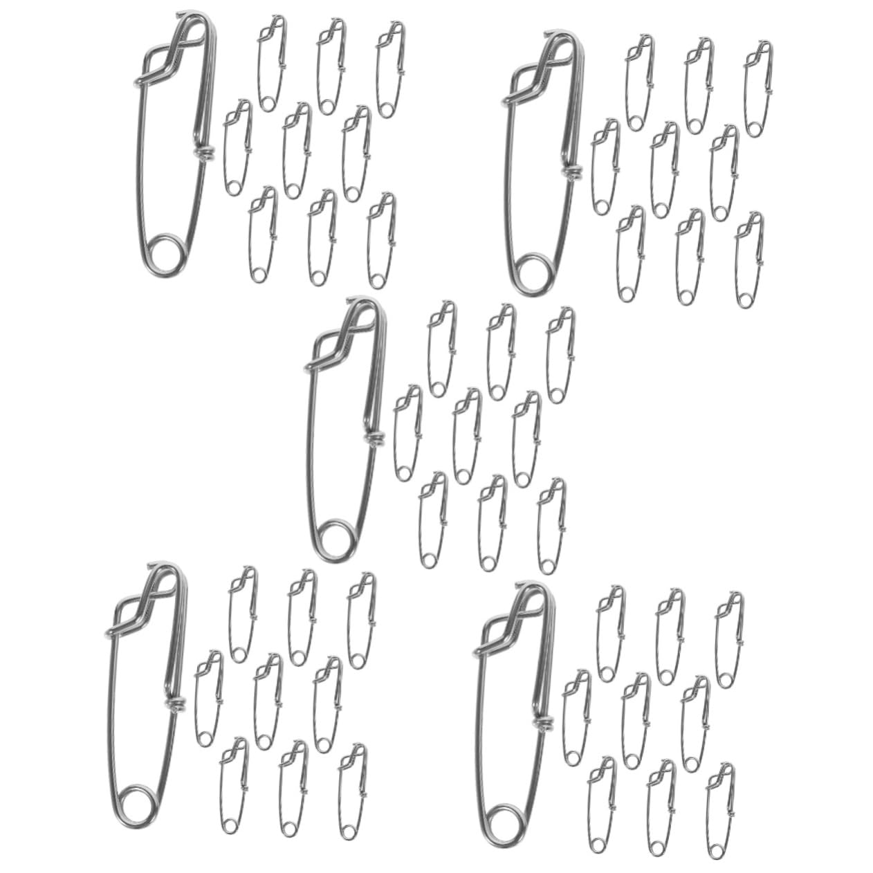 Toyvian Épingle À Paupières Connecteur Rapide Fishing Peches Hameçon Poisson Accessoires De Pêche pour Hommes Clips De Pêche Acier Inoxydable Silver