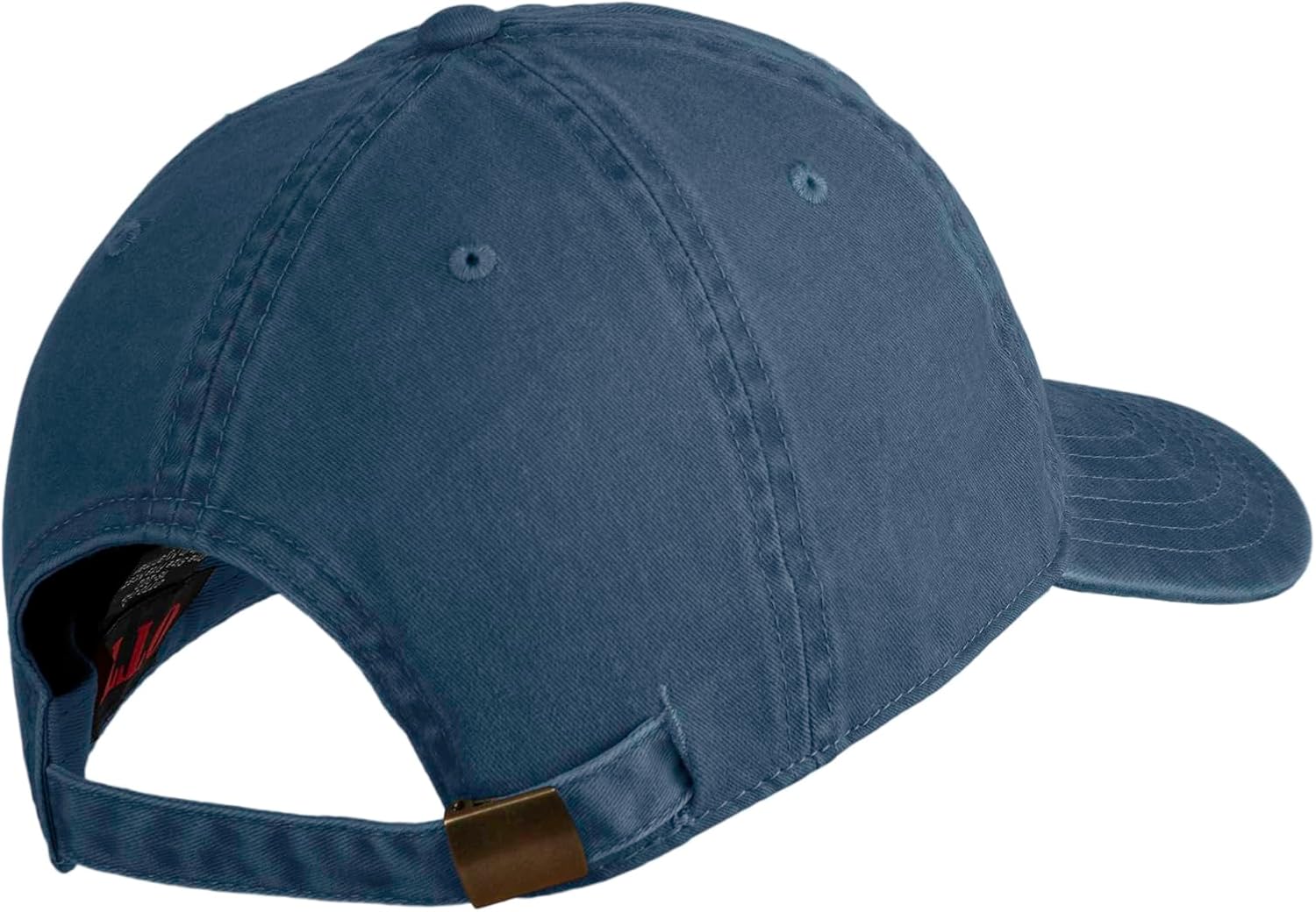 e4Hats.com Air Force Veteran Text Embroidered Washed Solid Pigment Dyed Cotton Twill Brass Buckle Cap - Image 4