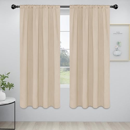 Easy-Going Cortinas opacas con dobladillo para cortinero, cortinas de ventana para oscurecer la habitaciĂłn o la sala de estar, cortinas de ventana Easy-Going Cortinas opacas con dobladillo para cortinero, cortinas de ventana para oscurecer la habitaciĂłn o la sala de estar, cortinas de ventana