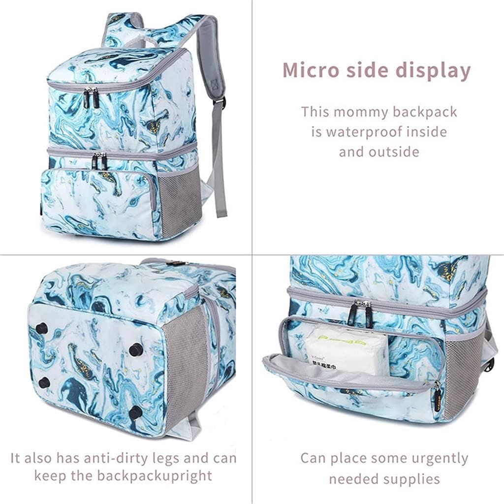 JSEIAJB Backpack Printed Diaper Bag Lunch Ice Bag Storage Bag Large Capacity Backpack