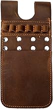 PMZ Archery Traditional Arrow Quiver Brown Crazy Horse Leather for Recurve Bow Hunting Bow