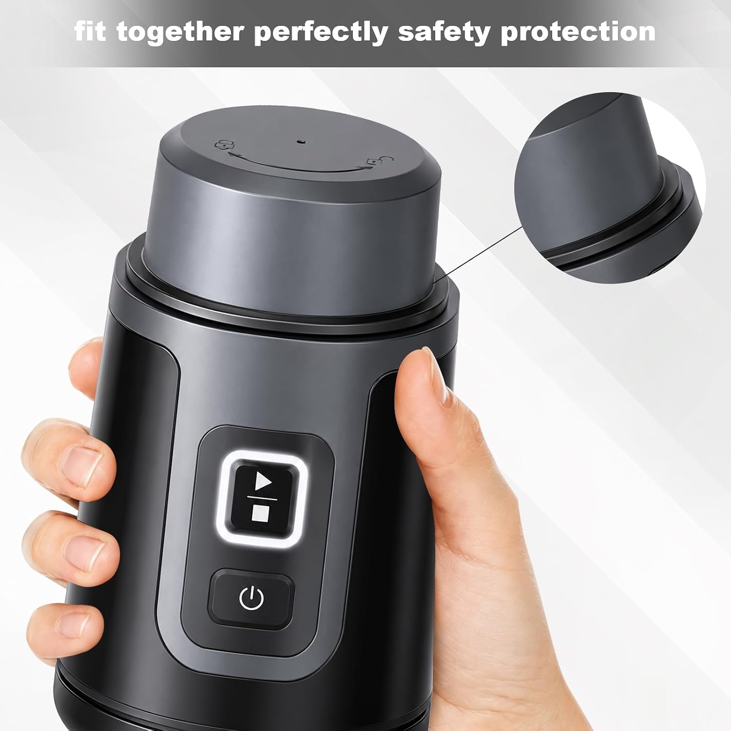 Portable Blender Blade Cover for Ninja Blast - Leakproof Blender Lid Replacement Compatible with Ninja Blast BC100,BC151 Series,Durable,Dishwasher Safe
