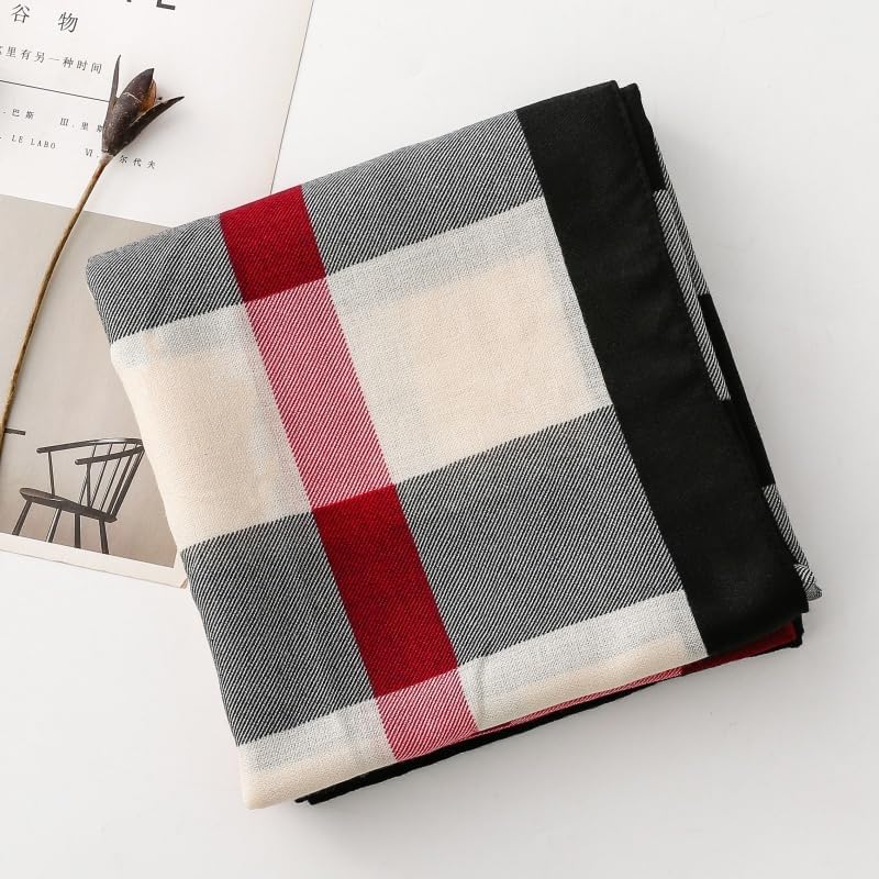 WZX Boho Scarf for Women Lightweight Floral Printed Scarves Fashion Shawl Wraps for All Season - Image 8