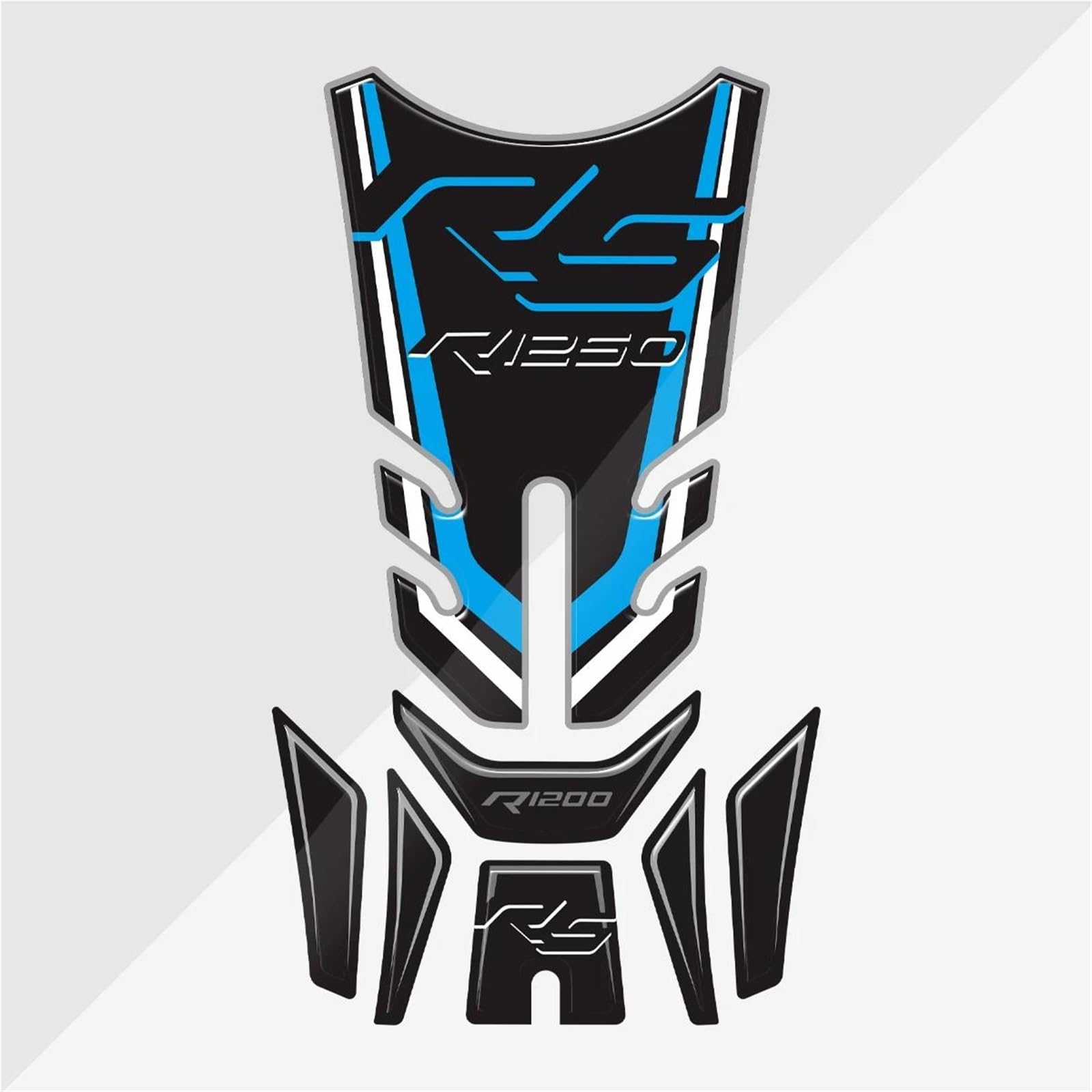 Motorbike Stickers Motorcycle Fuel Tank Sticker for BMW R1250RS R1250 RS R 1250 Gas Decal Decoration Stickers Traction Pad Fuel Tank Protection Pads(Color2)