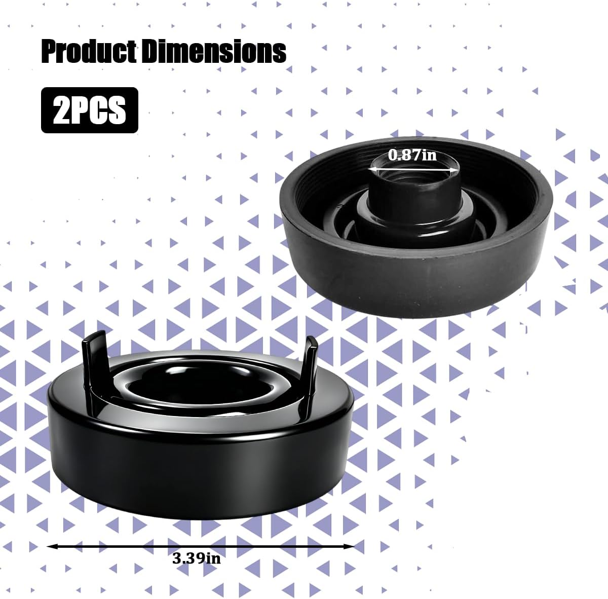 2 Pack 80mm Rubber H4 Headlight Dust Caps