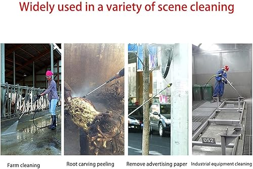 Miniatura 5 de 4000PSI - Herramienta de boquilla turbo para lavadora a presión de 14 pulgadas, kit de boquilla turbo de pulverización giratoria rápida de 360,