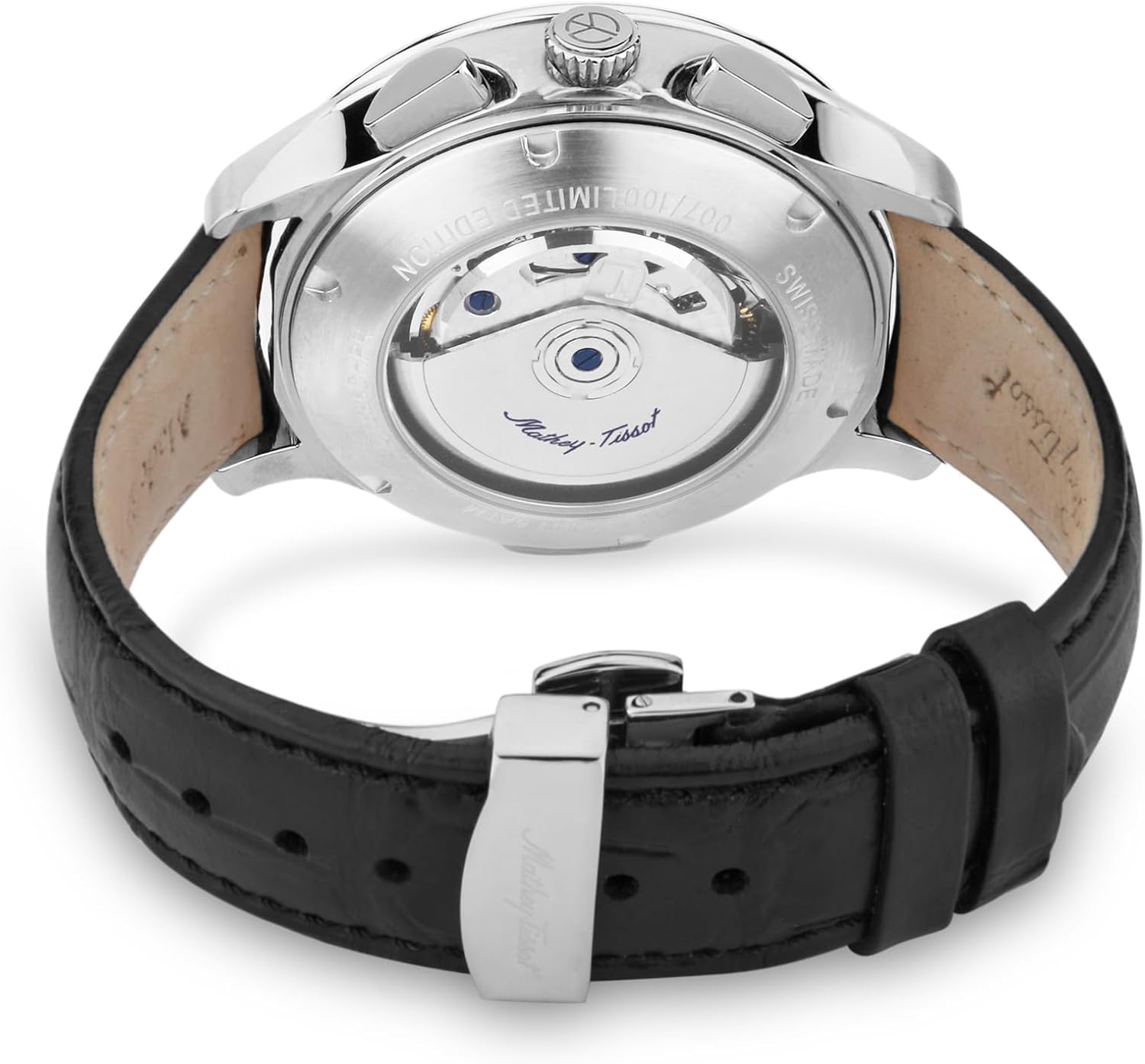 Mathey-Tissot Edmond Chrono Automatic Chronograph Black Dial Men's Watch H1886CHATAN