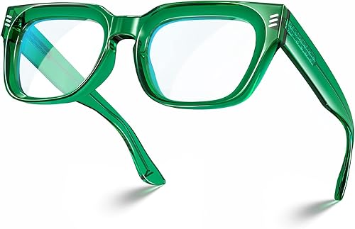 VISOONE Gafas de bloqueo de luz azul de moda cuadradas con antideslumbramiento de computadora para juegos de mujeres y hombres, Colorado