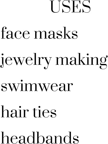 Miniatura 2 de Cordón elástico negro de 20 yardas de 0.197 in  Máscaras de traje de baño más  Cuerda de nailon negro de 0.197 in de hilo elástico negro cordón