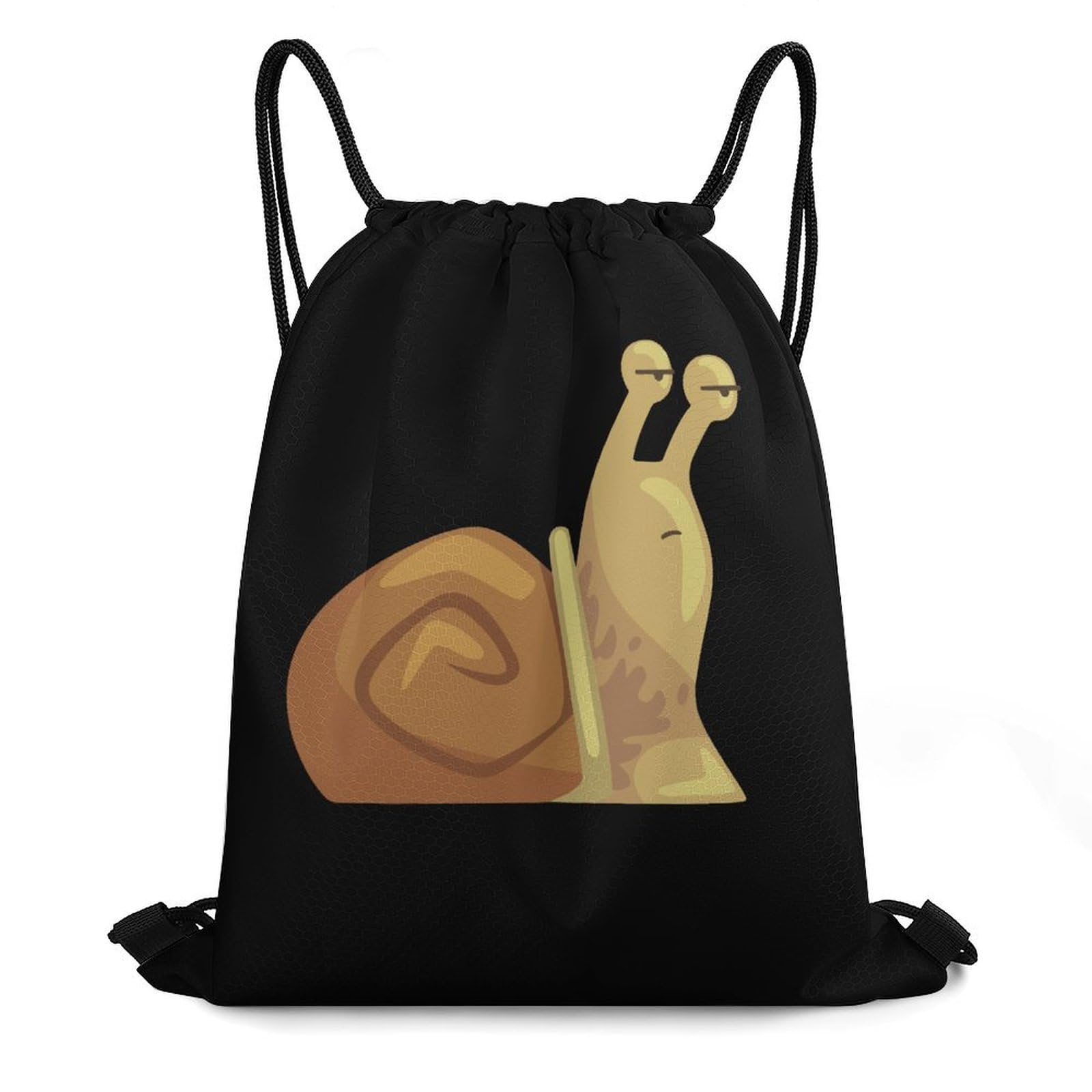 Cute Snail Drawstring Backpack Durable Sport Gym Bags Daypack for Men Women 35 * 42cm