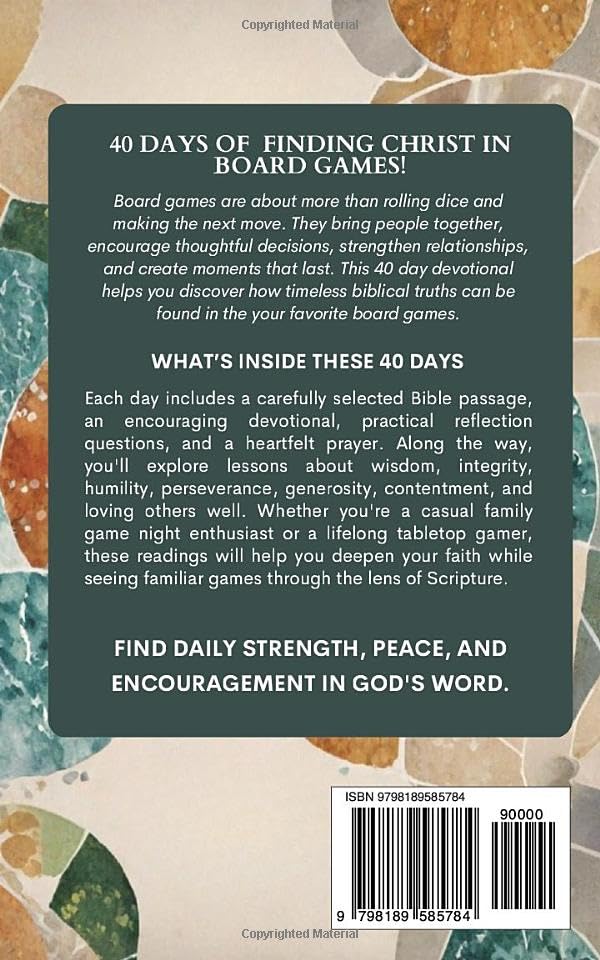 The Board Games Devotional: A 40-Day Christian Devotional for Board Game Lovers, Family Game Night Hosts, and Tabletop Enthusiasts Building Faith, Strength, and Joy in Everyday Play image 3