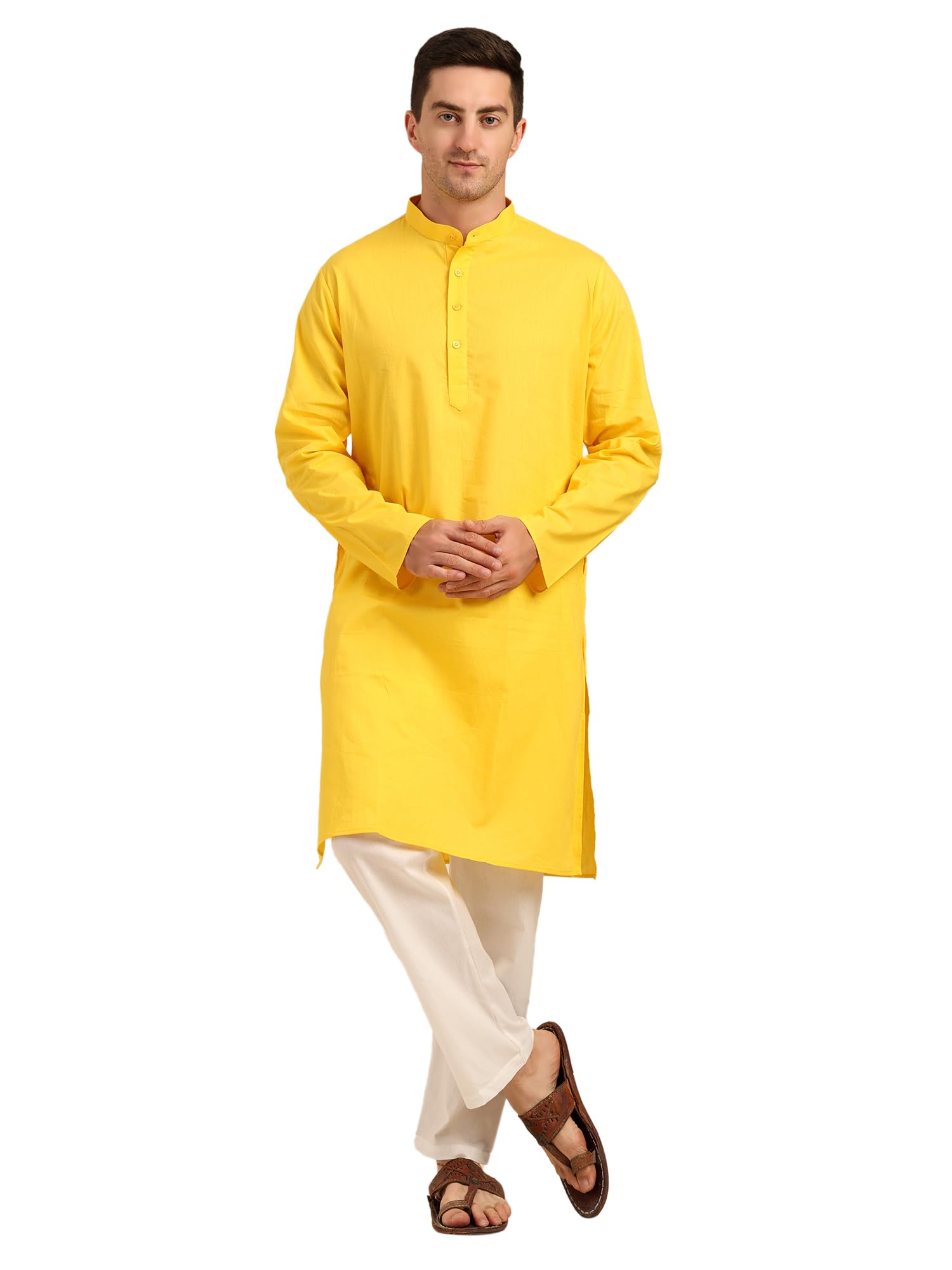 ITOS365 Men’s Cotton Kurta Pajama Set for Men | Ethnic Wear & Yoga Meditation Outfit | Festive, Casual & Daily Wear