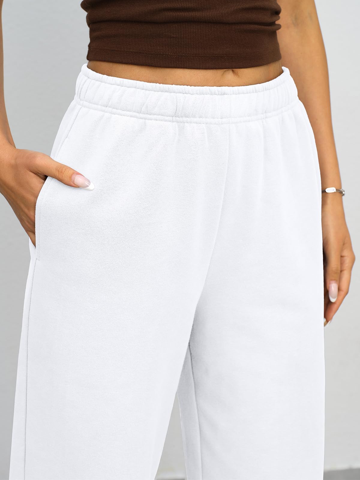 shownicer Damen Jogginghose Weites Bein Sweathose mit Elastischem Taille