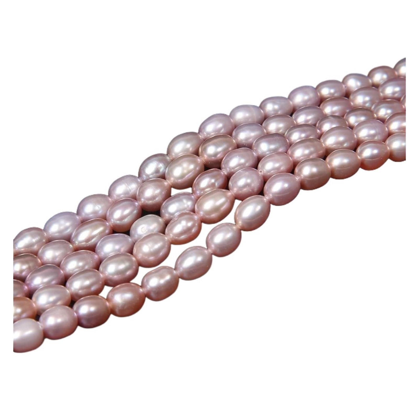 Perlengirlande Weiße natürliche Perle Perlen Süßwasser Reis Form Perle lose Perlen for Schmuck Machen DIY Armband Halskette Zubehör(2 Purple oval)