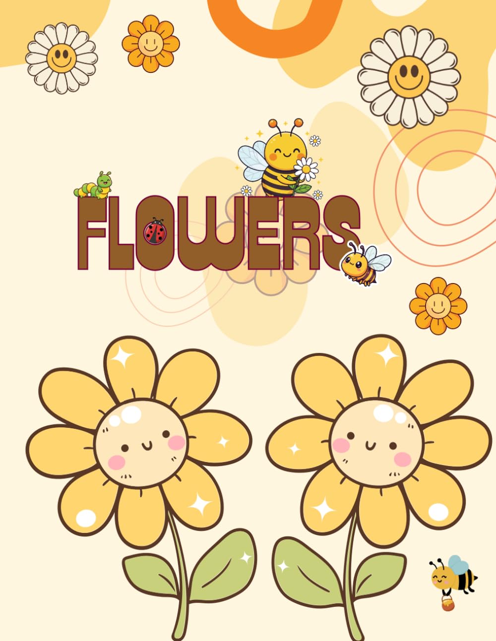 Pretty Flowers Coloring Book for Kids: A Fun and Easy Coloring Book Featuring Beautiful Flowers for Little Artists