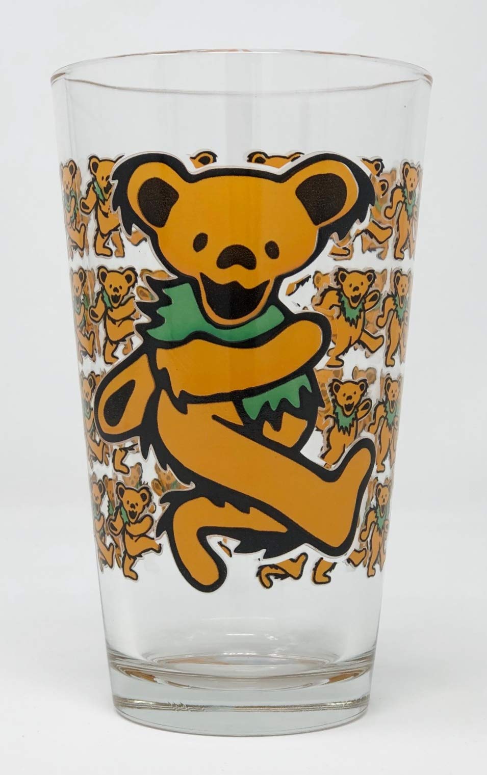 Bear's Choice Dancing Orange Bear 16 oz. Glass