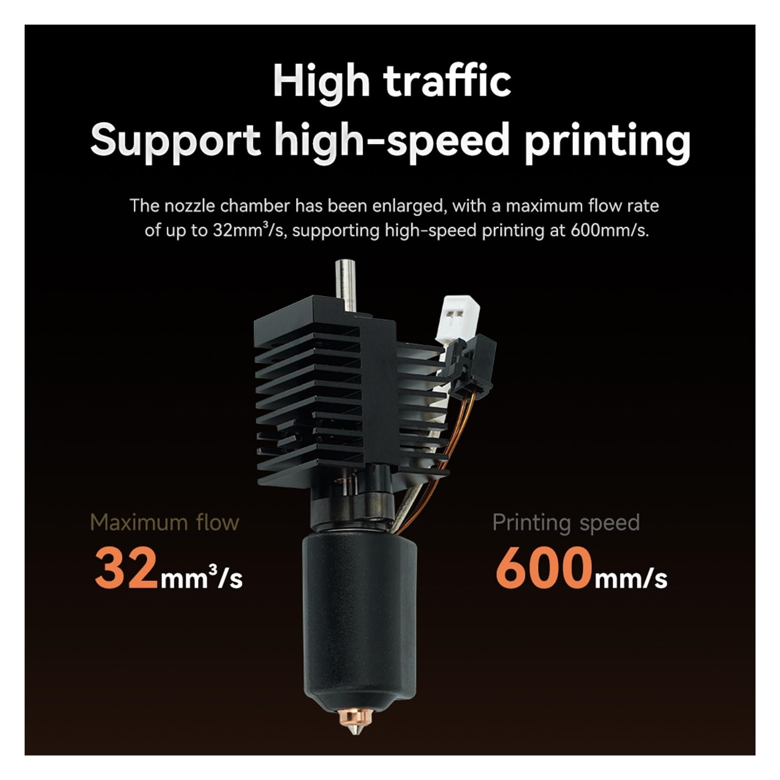 Bloque calefactor cerámico de acero endurecido for el kit de hotend K2 Plus Combo. Boquilla de intercambio rápido for piezas de impresora 3D K2 Plus.(3PCS)