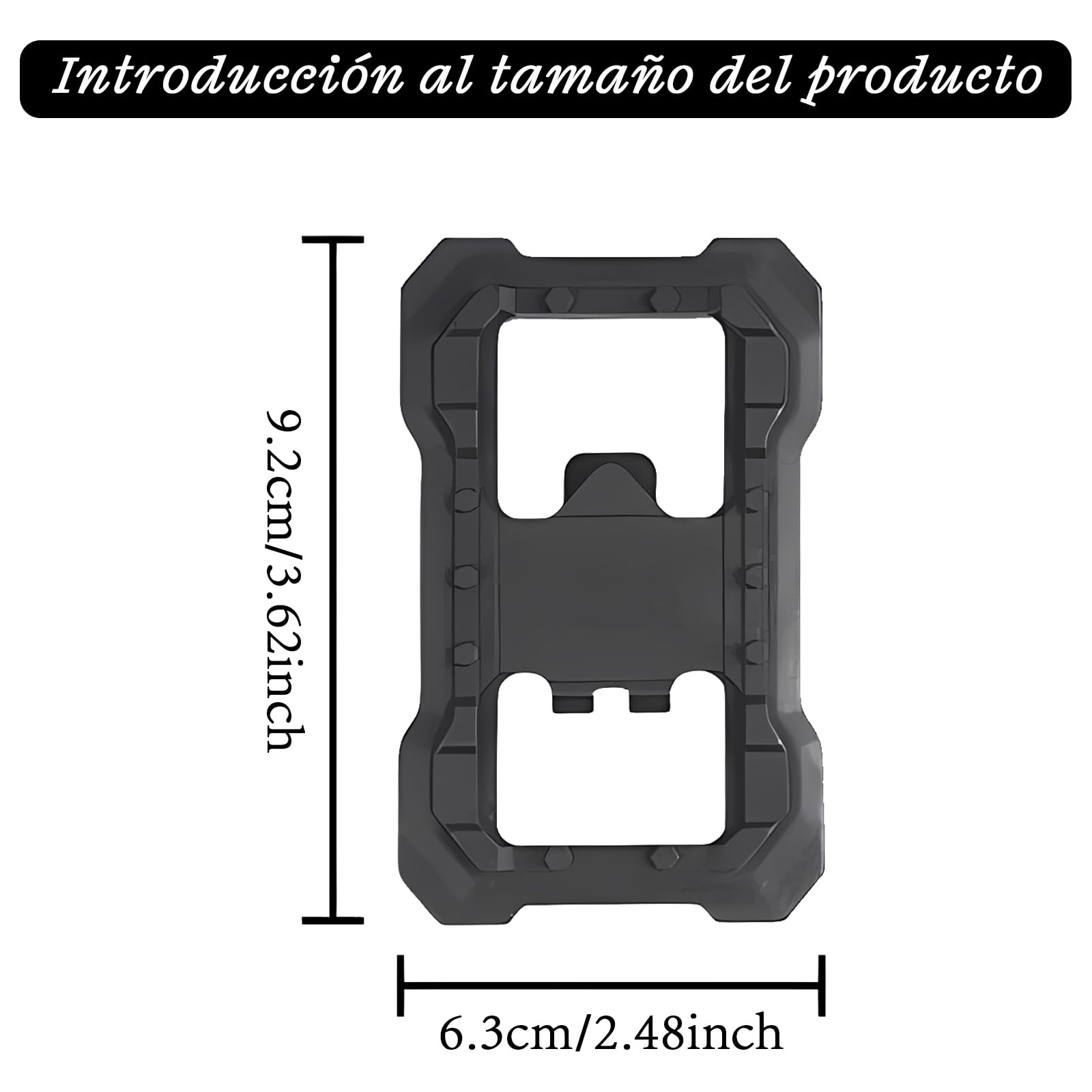 Adaptadores Plataforma Pedales Automáticos - Convertidor Compatible con Shimano SPD (M520 M540 M8000) - Base Nylon Antideslizante para Usar Zapatillas Normales - Negro, 1 Par — view 2