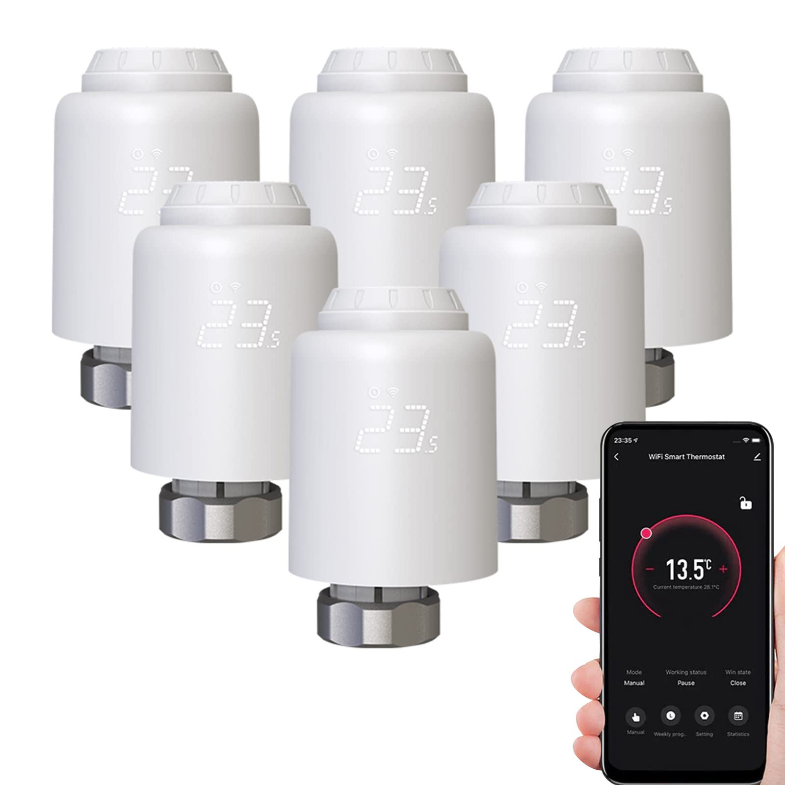 Thermostat WiFi radiateur programmable sans hub économie énergie