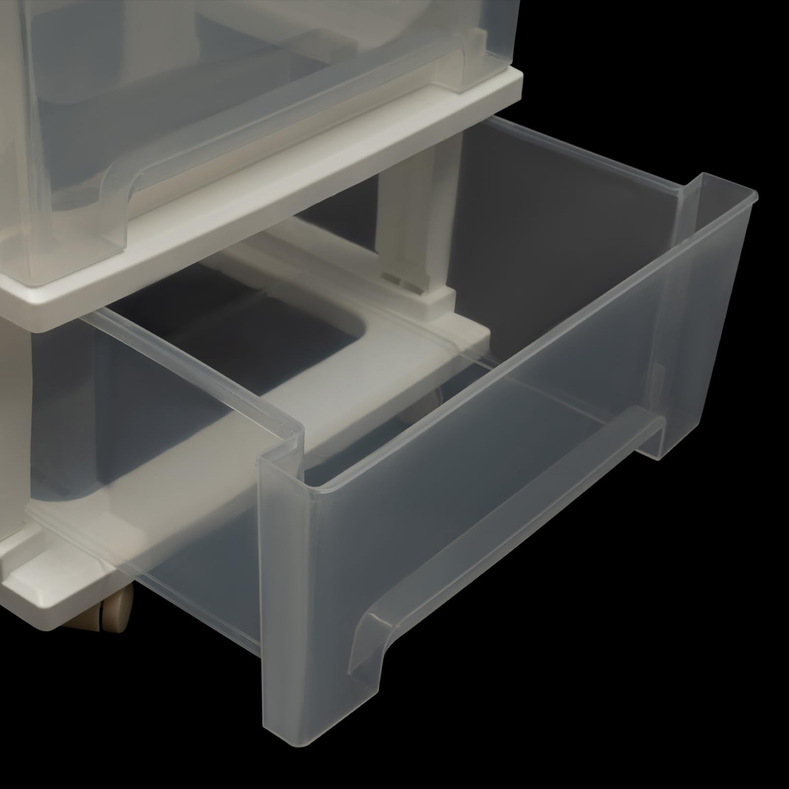 Cassettiera bianca con 5 cassetti, con puleggia, cassettiera arrotolabile, per ufficio, 40 x 33 x 98 cm, grande capacità, semplice cassetto trasparente per ufficio scolastico a casa