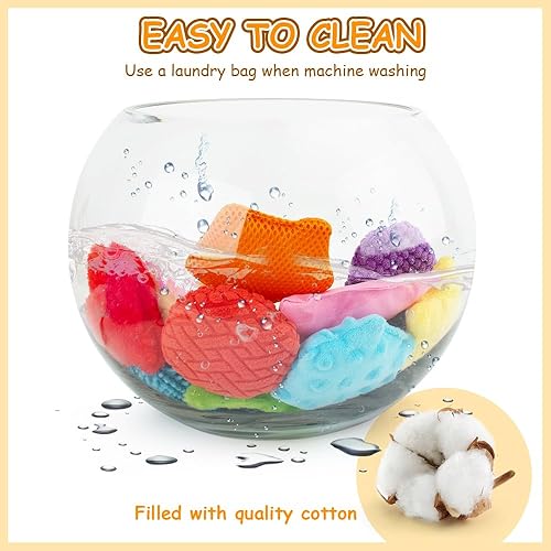 Miniatura 5 de teytoy Juguetes sensoriales con textura para autismo, 12 juguetes sensoriales con forma sensorial con bolsa de almacenamiento, desarrollan