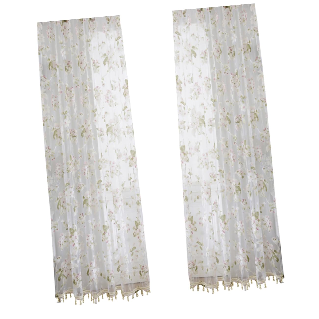 Cortinas sheer de flores rosa que iluminan habitaciones oscuras con elegancia Zerodeko