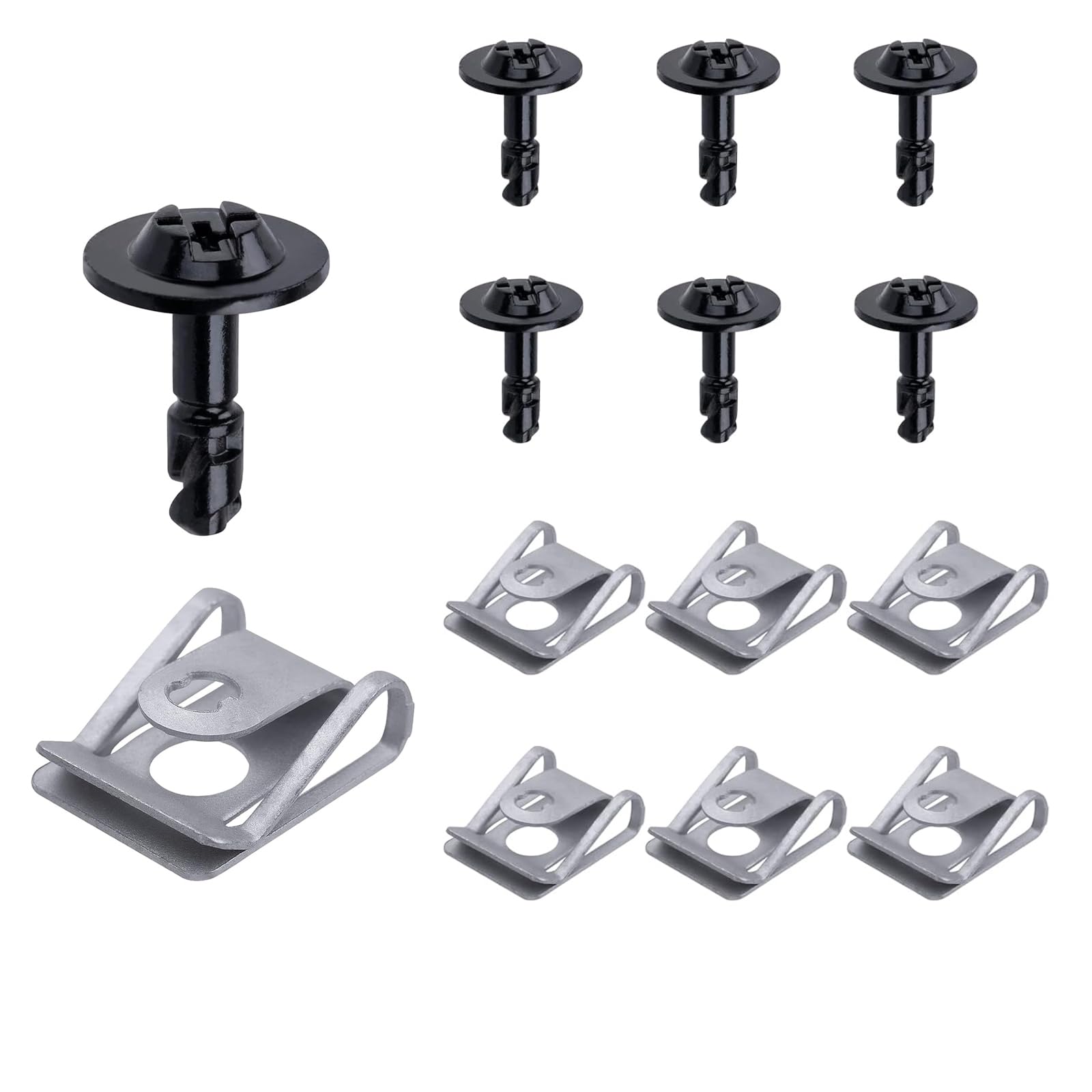 Set di 10 dadi e viti di fissaggio per coperchio motore sotto vassoio motore compatibili con Audi 8K0-805-121 8K0-805-922A B8 A4 A5 A6 C7 A7 A8 Q3 Q5 Q7 S4 S5 S6 S7