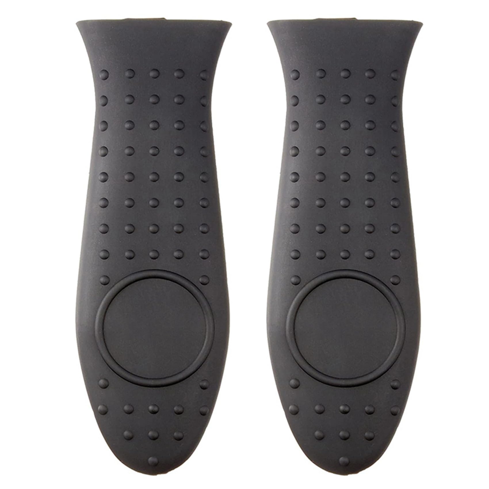 Vjsujehgy 2X Silicone Hot Skillet Handle Cover Holder Black